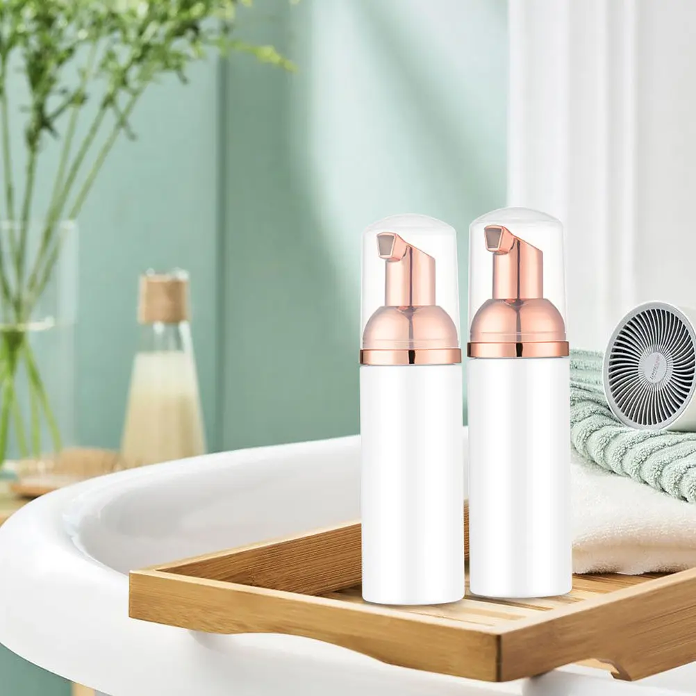 

Набор из 5 флаконов для пенного мыла по 60 мл: стильный и простой дизайн, дозатор-помпа для дома, отеля, салона, путешествий, многоразовый, для пены