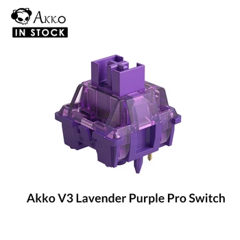Akko V3 Pro Lavanta Mor Anahtarlar 5 Pin 40gf Mx Mekanik Klavye için Kararlı Toz Geçirmez Kök ile Dokunsal Anahtar (45 adet)