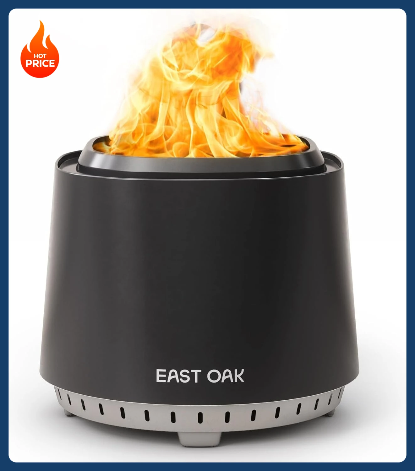 

[Limited Time Offer!]Camber Smokeless Fire Pit 17'' for Outdoor Patio, 304 Stainless Steel Wood Burning Fireplace, Portable Bonf