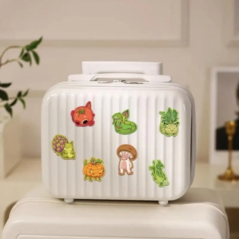 50 قطع الفاكهة الخضار الحيوان ملصق مقاومة للماء الجمالية ملصق لزجاجة مياه الكمبيوتر المحمول سجل القصاصات سكيت