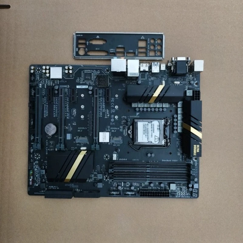Z170X-UD3 Main Board Supports LGA1151 Interface DDR4 Memory, Dual M.2 Interface, USB3.1, Gigabit Network Port, Second-hand