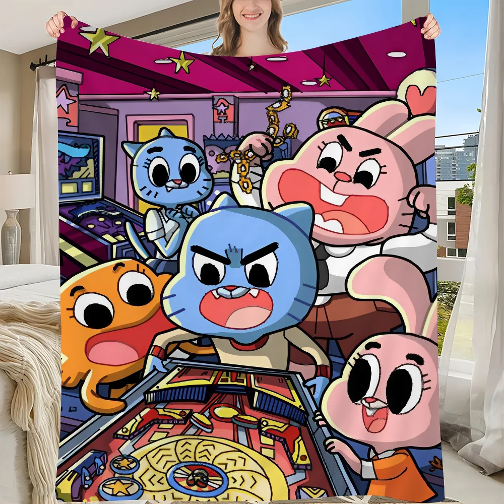 The Amazing Funny W-world Of Gumball Tapestry อะนิเมะ Tapestry Hippie ดอกไม้พรม Dorm Decor แขวนผนังตกแต่งบ้าน