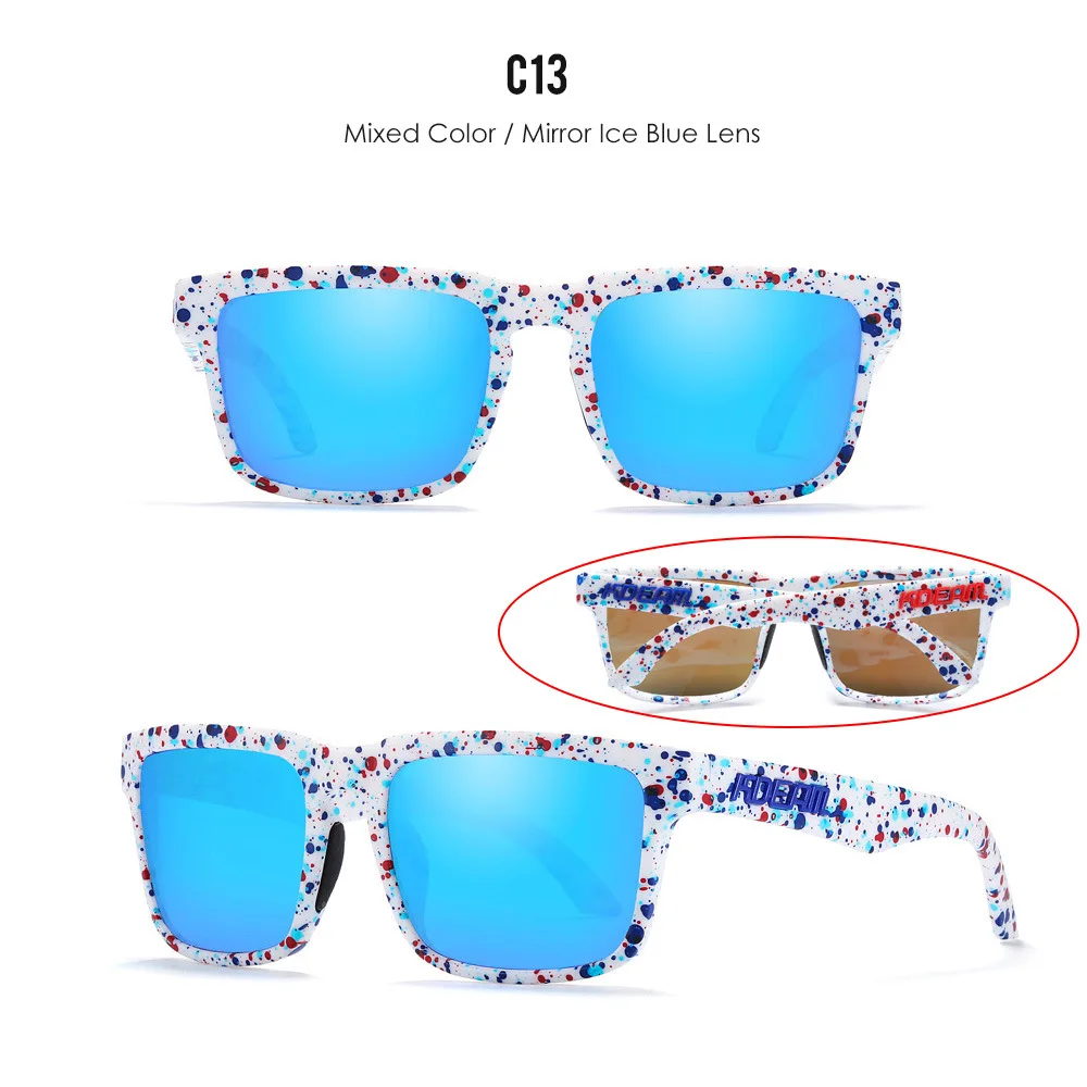 2026 Kdeam Hochwertige Polarisierte Sonnenbrille für Herren und Damen, Modische Unisex-Marke, Trendige Outdoor-Brille für Paare mit Roten Gläsern