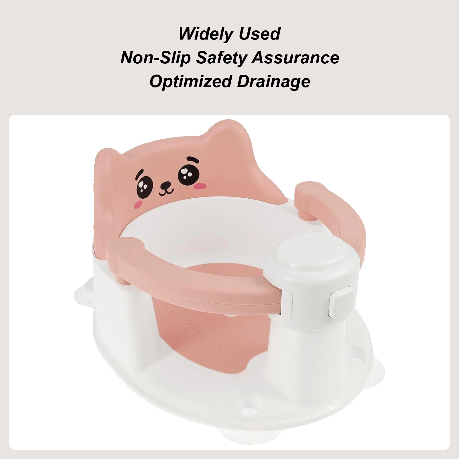 

Baby Bath Chair Non-Slip Sit Up Bathtub Seat For Toddler Shower Bath Chair With Suction Cups For 6-24 Months Babies New Parents