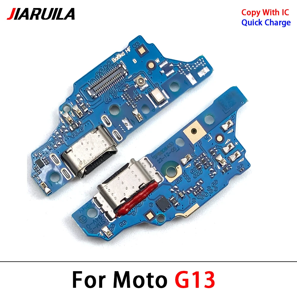 10Pcs，USB Charging Port Dock Plug Socket Jack Connector Charge Board Flex Cable For Moto E13 E22 E22i G13 G23 G32 G52 G53 5G G72