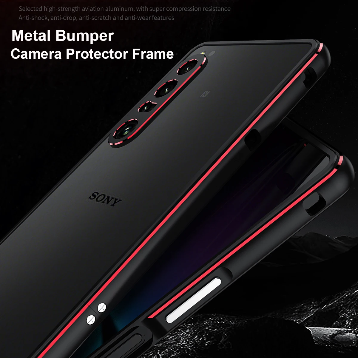 Aluminum Bumper Case For Sony Xperia 1 IV 5 iii 10 V Metal Camera Protector Frame Phone Cover For Xperia 1 iii Shockproof Case