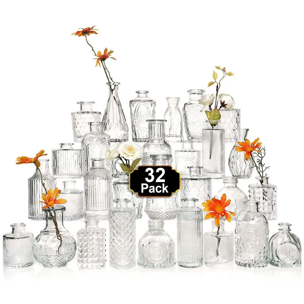 Glass Bud Vase Set …