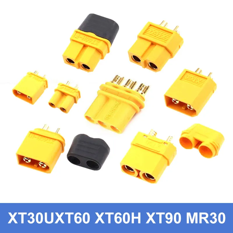 500V 15A 20A XT30U XT60 XT60H XT90 MR30 Lithium Battery Connector Female/male XT60 Plug for RC Lipo Battery RC Cars FPVE Drones