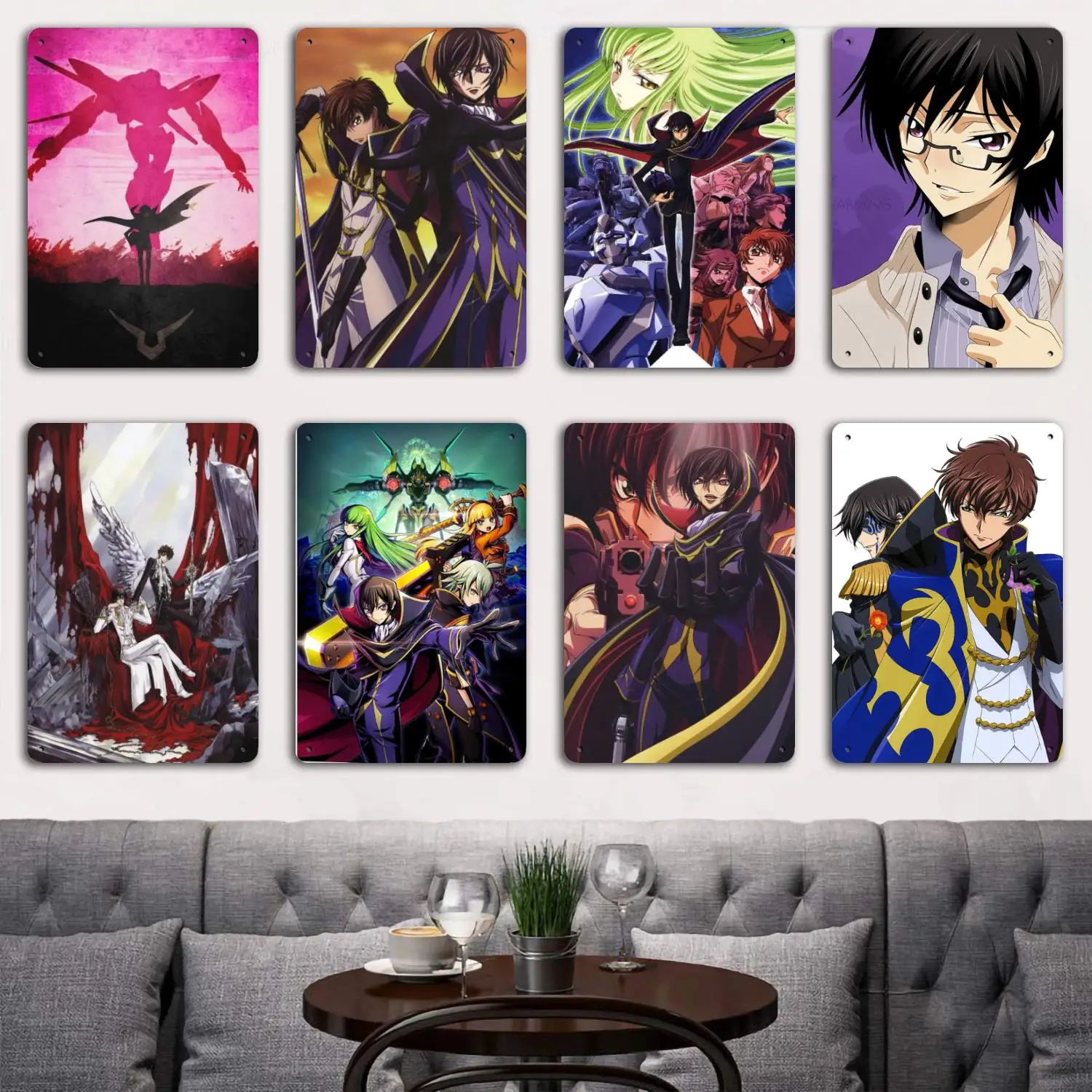 code geass poster Tin Metal Plaques and Signs Wall Decor, Captain Poster, Vintage Decor, Bar, Pub, Club, Wall Decoration