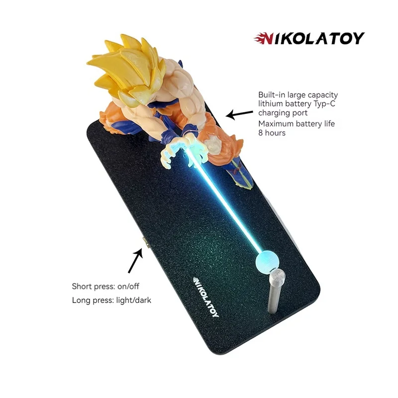 New NIKOLATOY Dragon Ball Surrounding Turtle Sect Qigong Night Light Magnetic Attraction Kakarot Atmosphere Night Light Ornament
