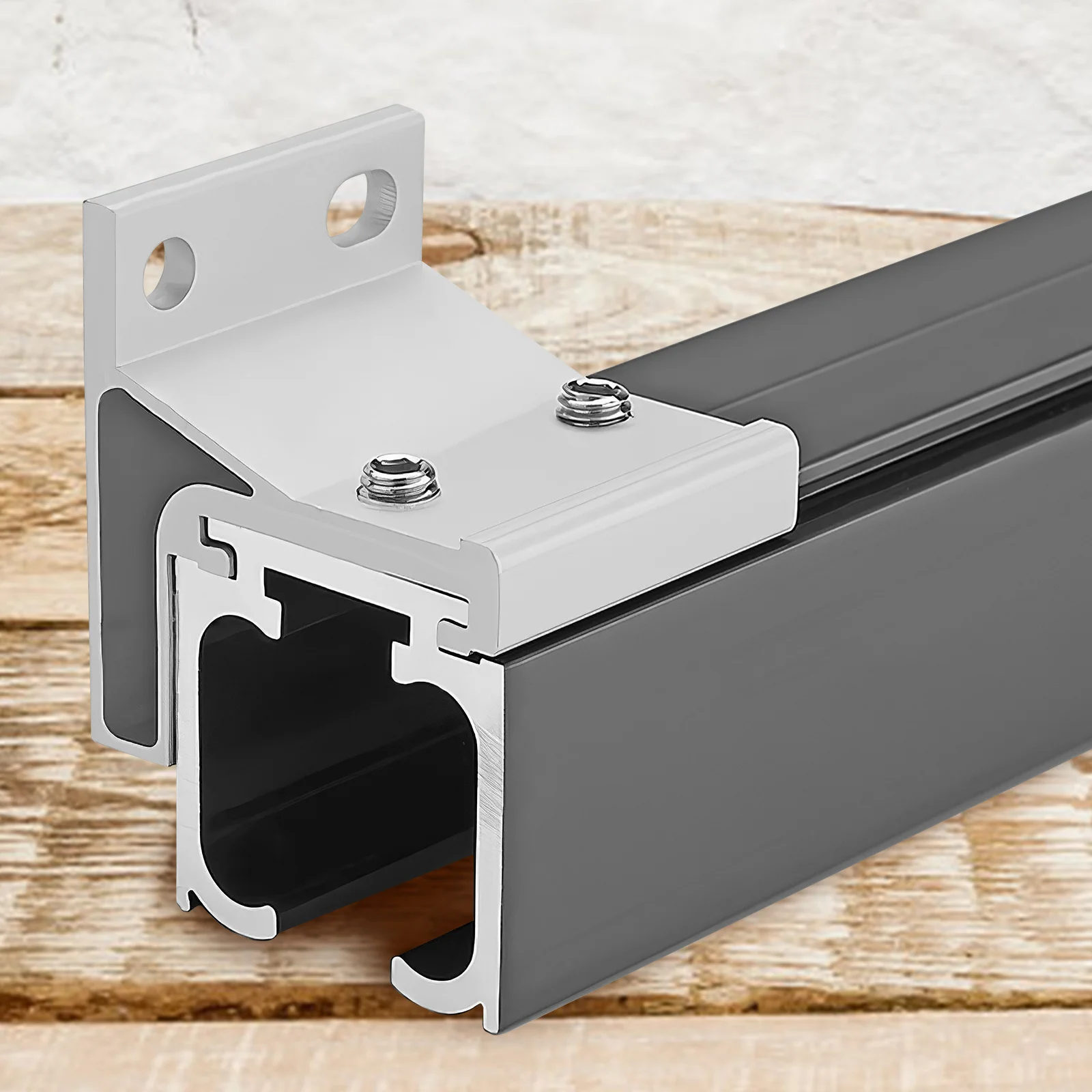 

Slide Track Corner Brace Stainless Steel Side Hang Buckle Sliding Door Hardware Folding Door Accessories Rail Hanger Corner