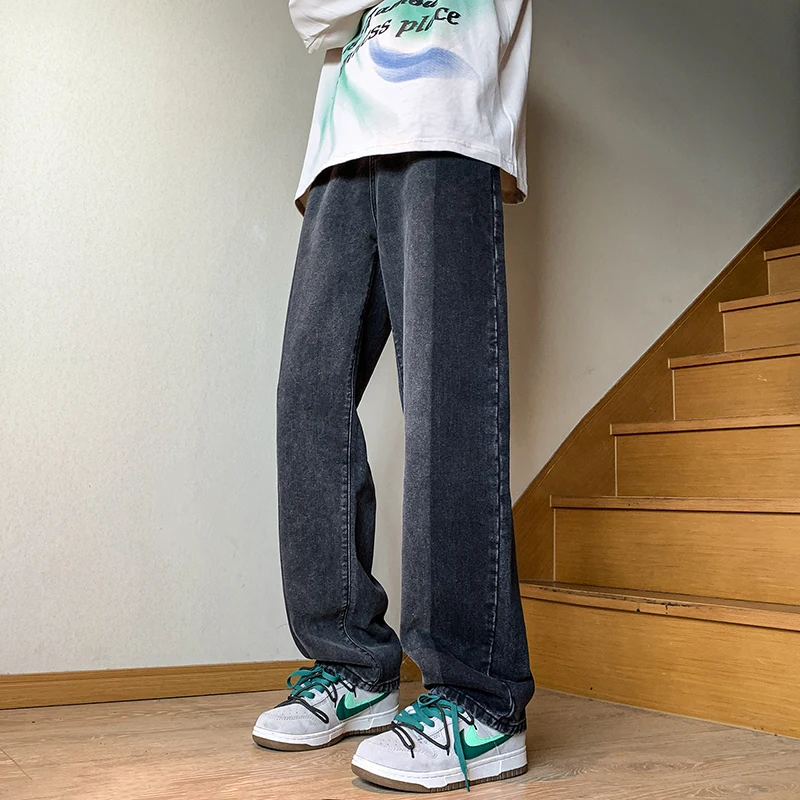 KAPMENTS Patchwork Baggy Jeans Pants Y2k Streetwear Low Rise Denim Pants Korean Fashions Harajuku Blue Color Block Stacked Pants