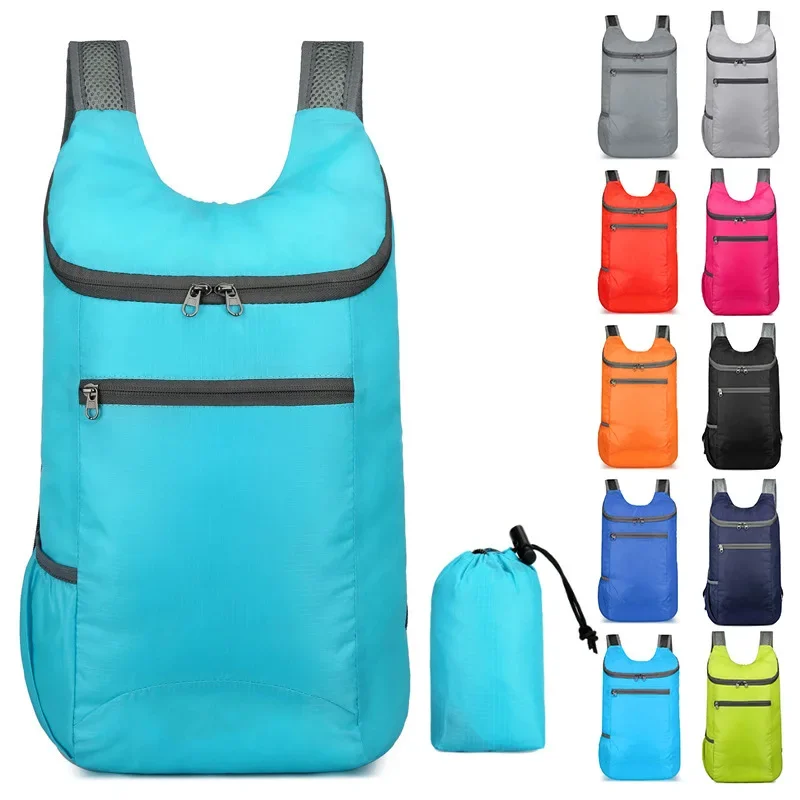 New Outdoor Folding Bag Lightweight Anti-splash Travel Bag Fitness Sports Backpack Large Capacity Gift Backpack
