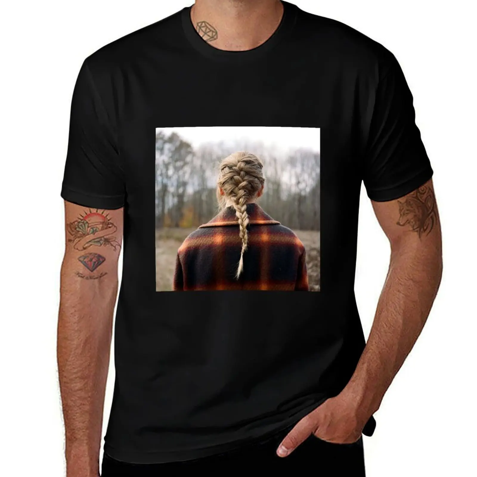 Evermore Album Cover Design T-Shirt Big Size Daily Wear T-Shirt