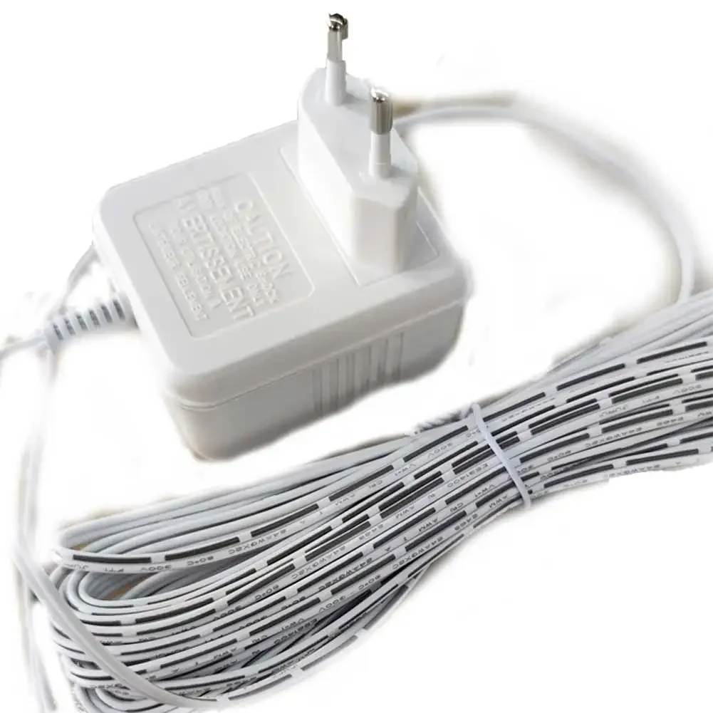 High Quality Accessories Brand New Home Power Supply Adapter 8m Charger Charging Doorbell Transformer White 24V/500mA