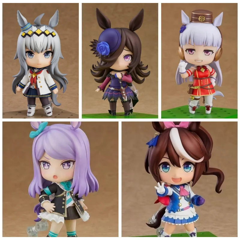 

Набор фигурок Nendoroid Uma Musume Tokai Teio Mejiro McQueen Gold Ship Rice Bath Oguri Cap Cute Chibi Collectible