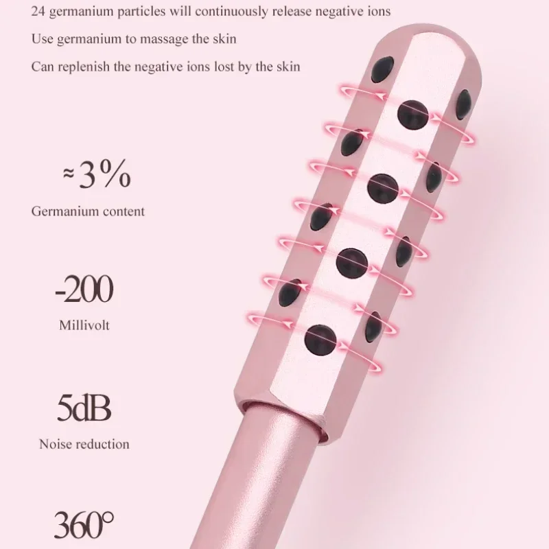 Germanium Beauty Stick V Face Beauty Stick Lifting Facial Roller Massager Contour Facial Massager 24 Germanium Particles Massage