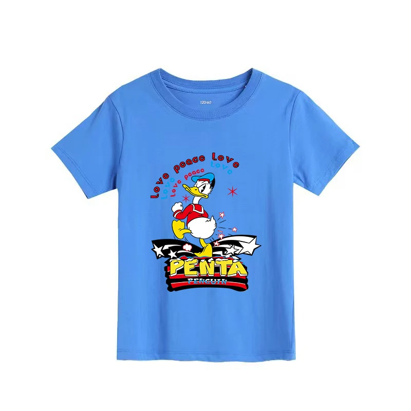 

Disney Mickey Mouse Print Girls Clothes Child T-shirt White Short Sleeve Tee Shirt for 7 To 13 Year Old Boy