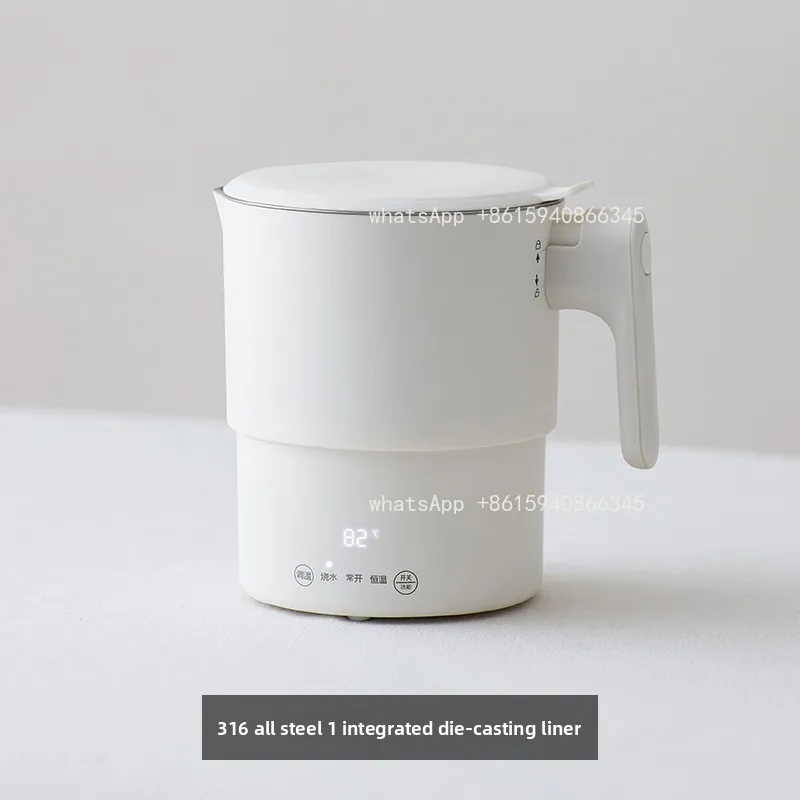 

Portable Folding Electric Kettle Travel Smart Constant Temperature 316 Stainless Steel Water Boiler