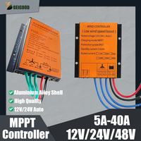 China Factory Solar Controller 12V 24V 60A 50A 40A 30A 10A Solar Regulator MPPT Battery Charger LCD Display Dual USB 5V Output