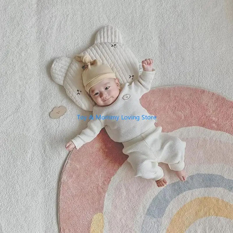 Y1QF Regenbogen Baby für Spielmatte Kinder Krabbeldecke Boden Teppich Kinder Zelte Teppich Schlafzimmer Wohnzimmer Dekoration