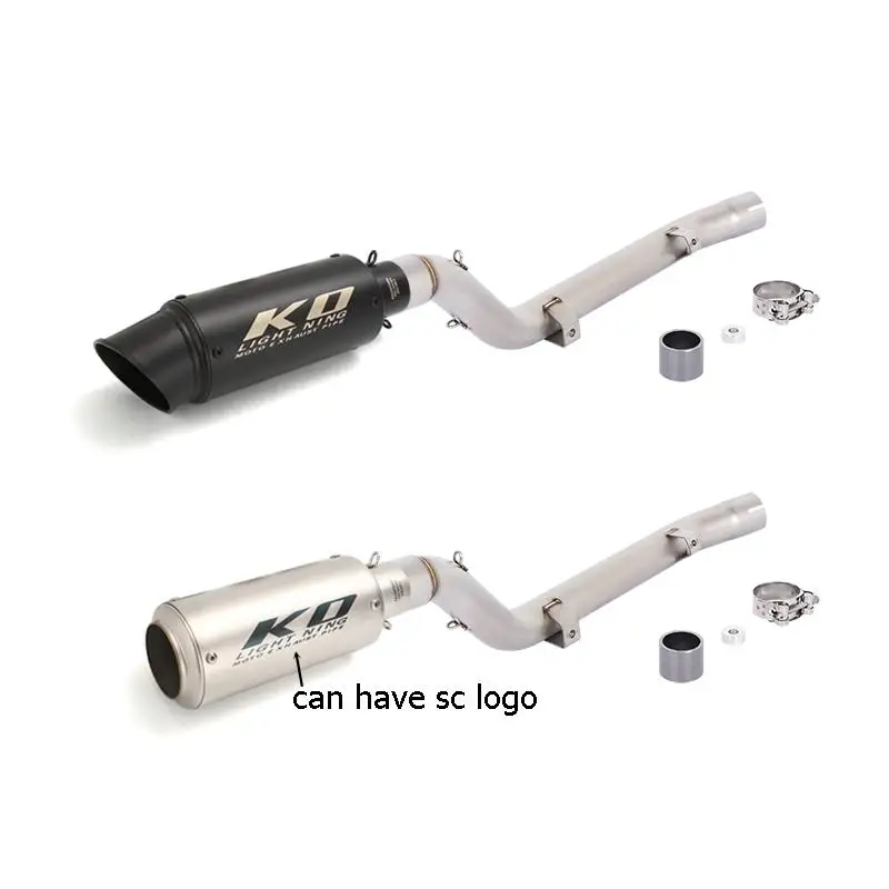 

Надевается для SUZUKI DRZ 400 S 400 SM 400E 2000-2025 выхлопная труба мотоцикла среднего звена 51 мм глушитель из нержавеющей стали Escape