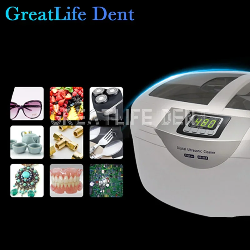 

GreatLife Dent Digital Tooth Jewelry Watches Dental 2.5L Ultrasonic Glasses Cleaner Jewelry Cleaner Ultrasonic Cleaner Machine