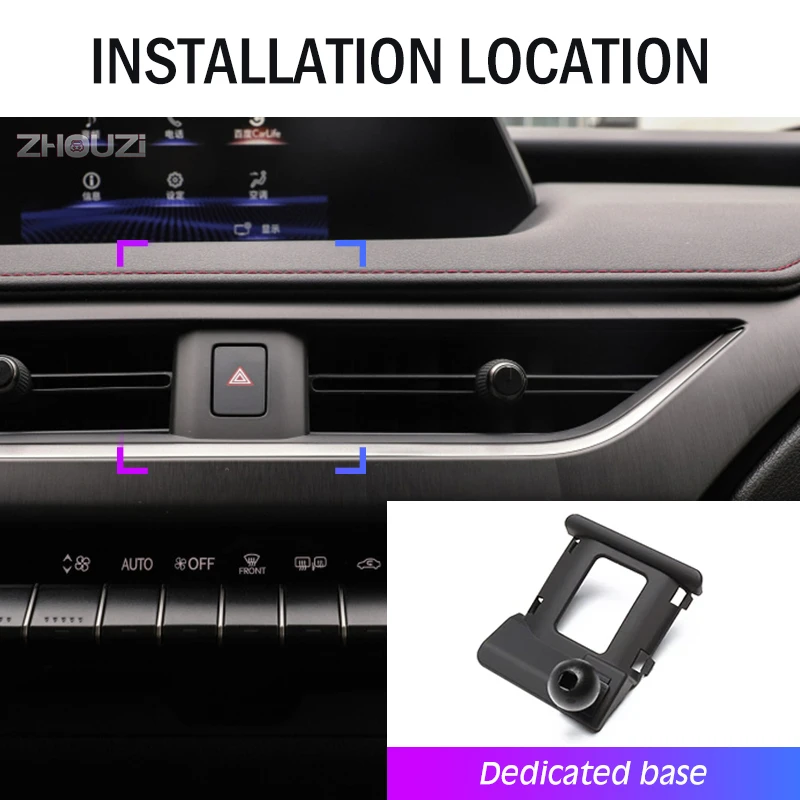 Car Mobile Phone Holder For Lexus UX UX200 UX250H UX260H 2019-2021 Special Mounts GPS Stand Gravity Navigation Bracket