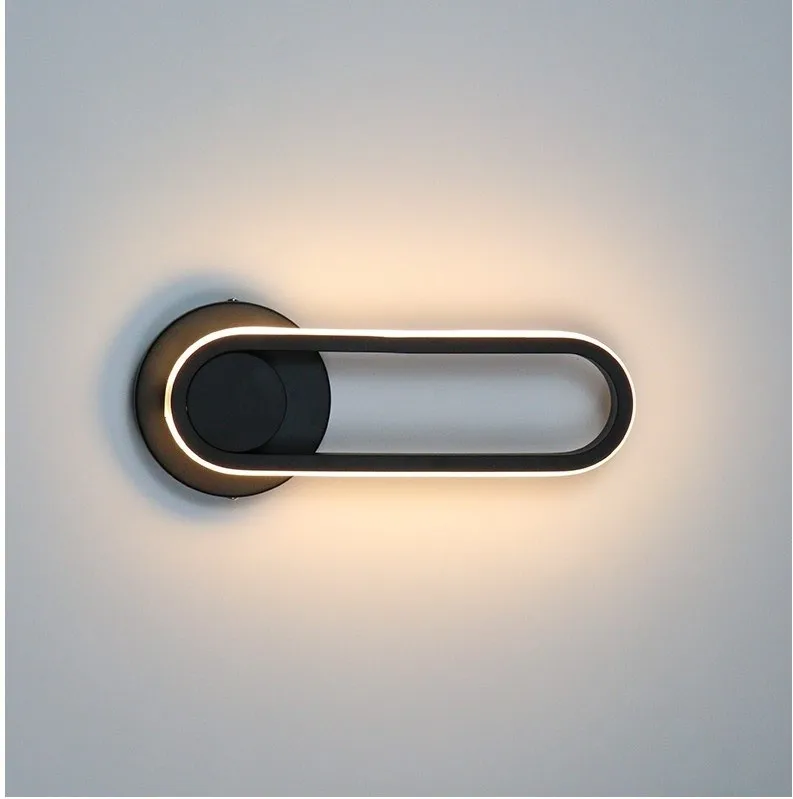 

Loft Rotatable LED Ring Wall Light fixture for Bathroom hotel guest room bedside Indoor Wall sconce Home project mirror light