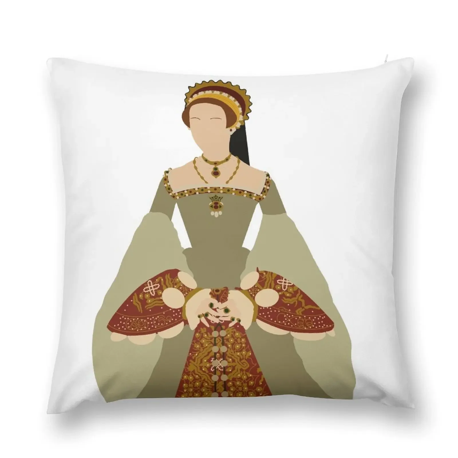 Queen Katherine Parr Throw Pillow Decorative Cover For Living Room Cushions For Decorative Sofa pillow