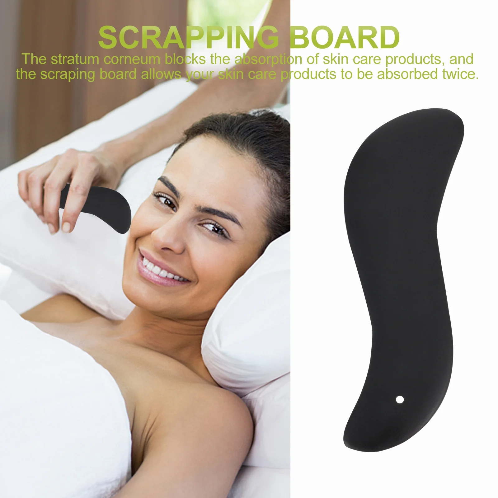 4개입 비안석 괄사 마사지 도구 얼굴 및 전신 마사지기 괄사 마사지 보드 얼굴 미용 전신 마사지 보드