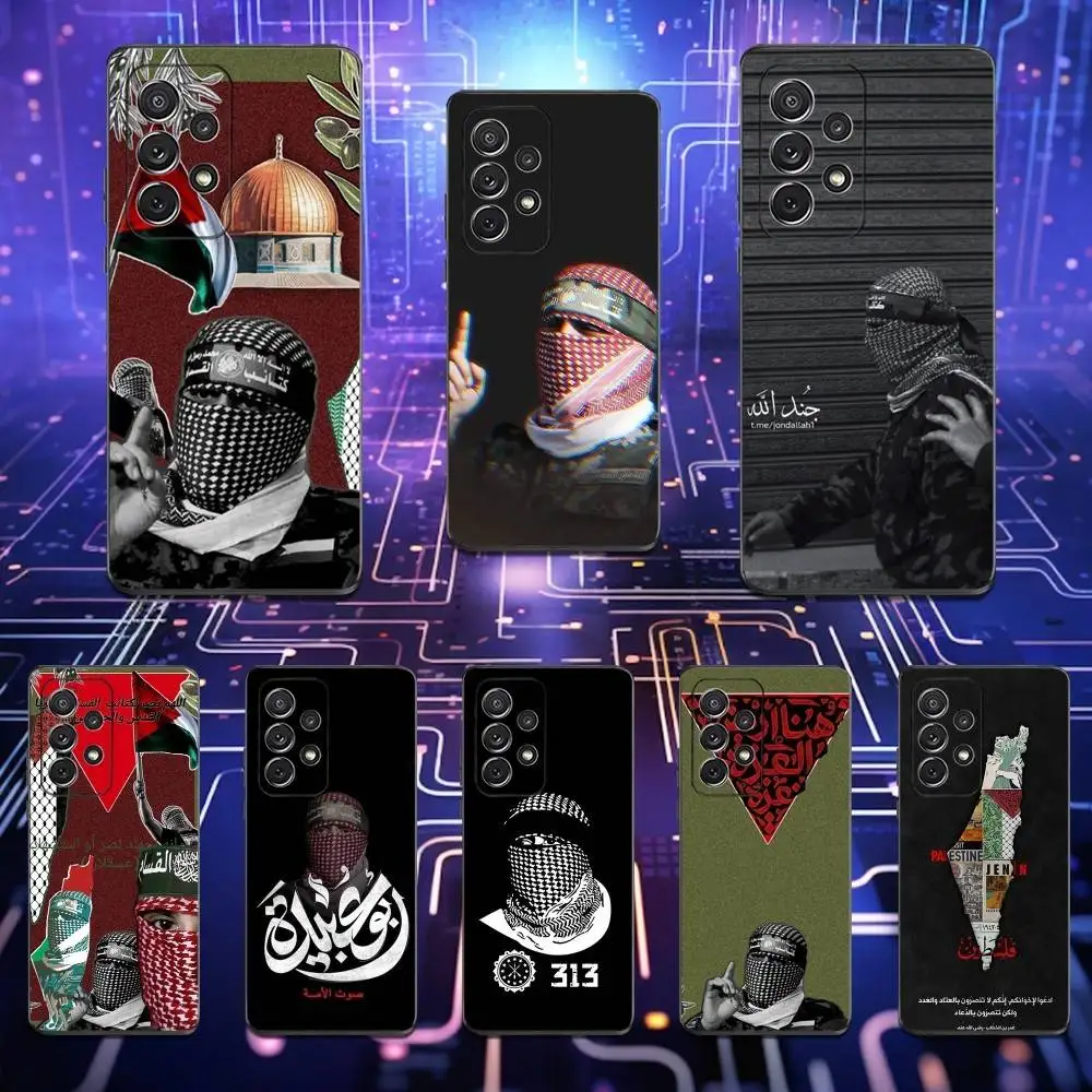 

Flag Art A-Abu O-Obaida Phone Case For Samsung S25,S24,S23,S22,S21,S20,S10,Ultra,Plus,Lite,FE,Soft Silicone Black Cover