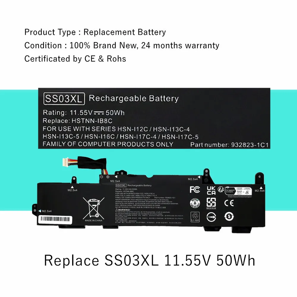 SS03XL Laptop battery For HP EliteBook 730 735 740 745 755 830 840 G5 HSTNN-LB8G HSTNN-IB8C HSN-I12C HSN-I13C HSN-I16C - Image 2