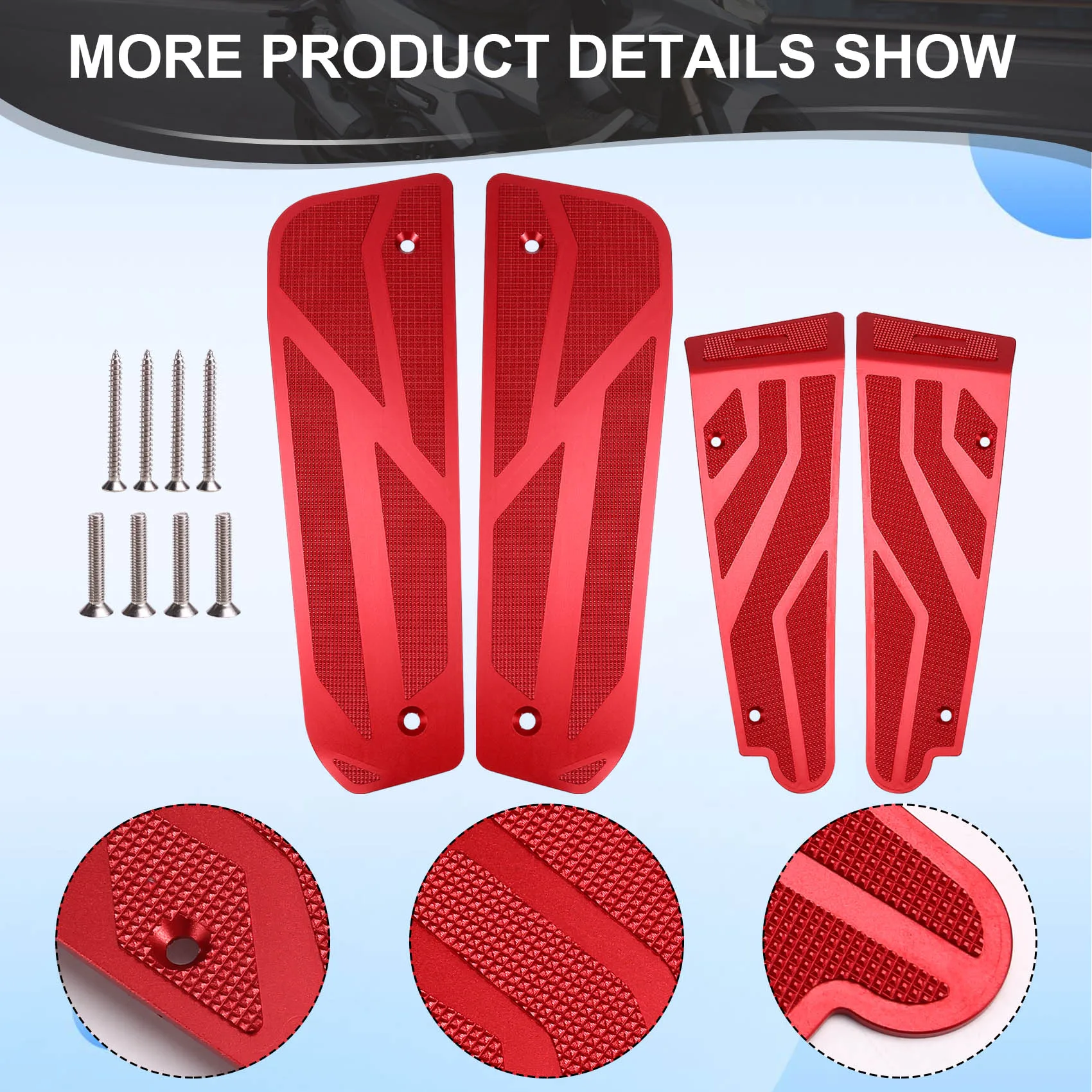 Better-Motorcycle Modified Part Foot Mats Footrest Footboard Footpads Pedal Compatible For KYMCO Racing X 150 RKS150