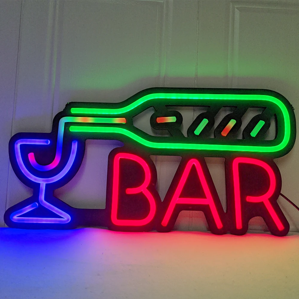 led neon light bar sign bar club publicidade neon sign 22 em open billboard pub loja home party art decorative lights 01