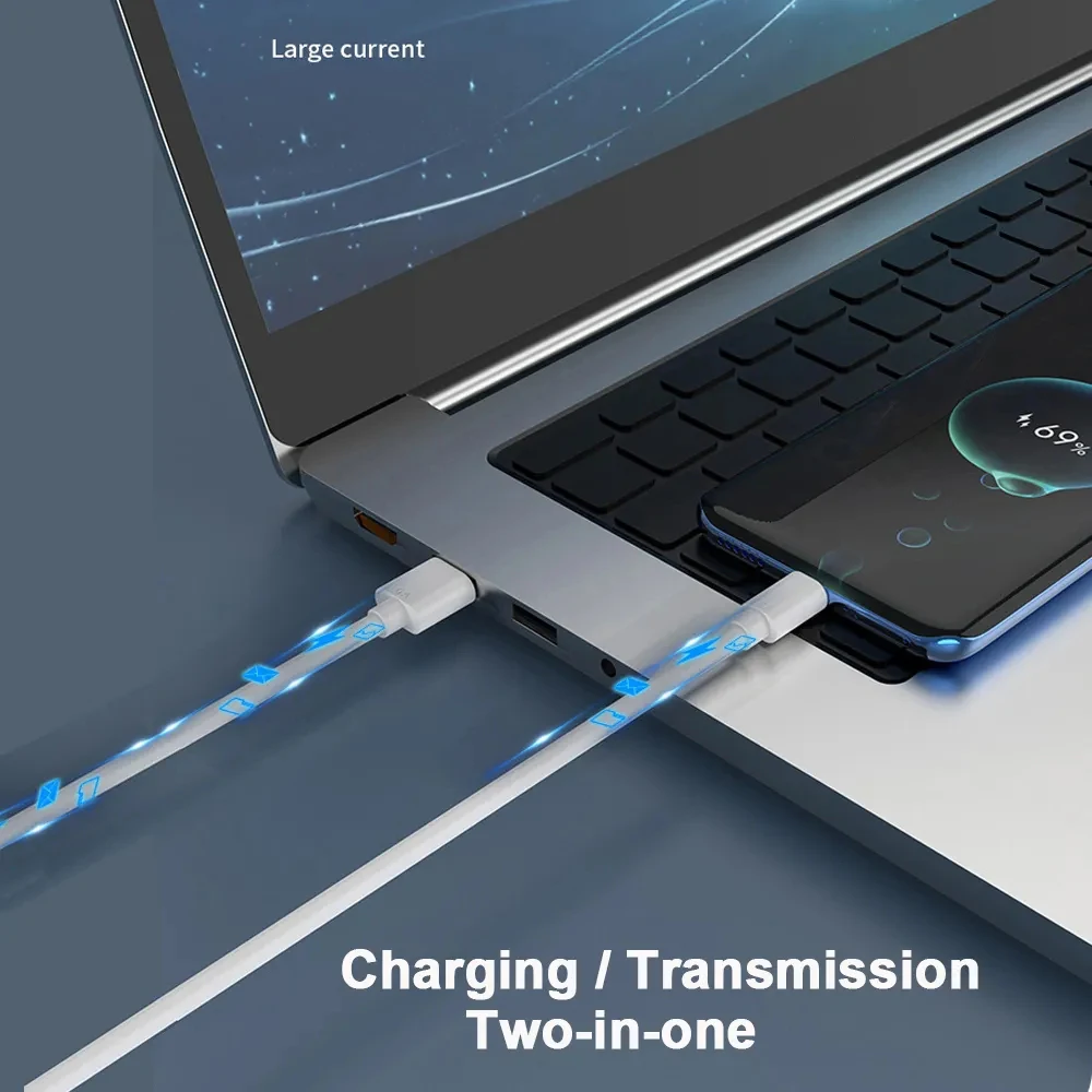 6A Fast Charging Usb C Cable for Xiaomi Mi 12 Redmi POCO Huawei Mobile Phone Accessories Type C Cable Phone Charger USB Cable