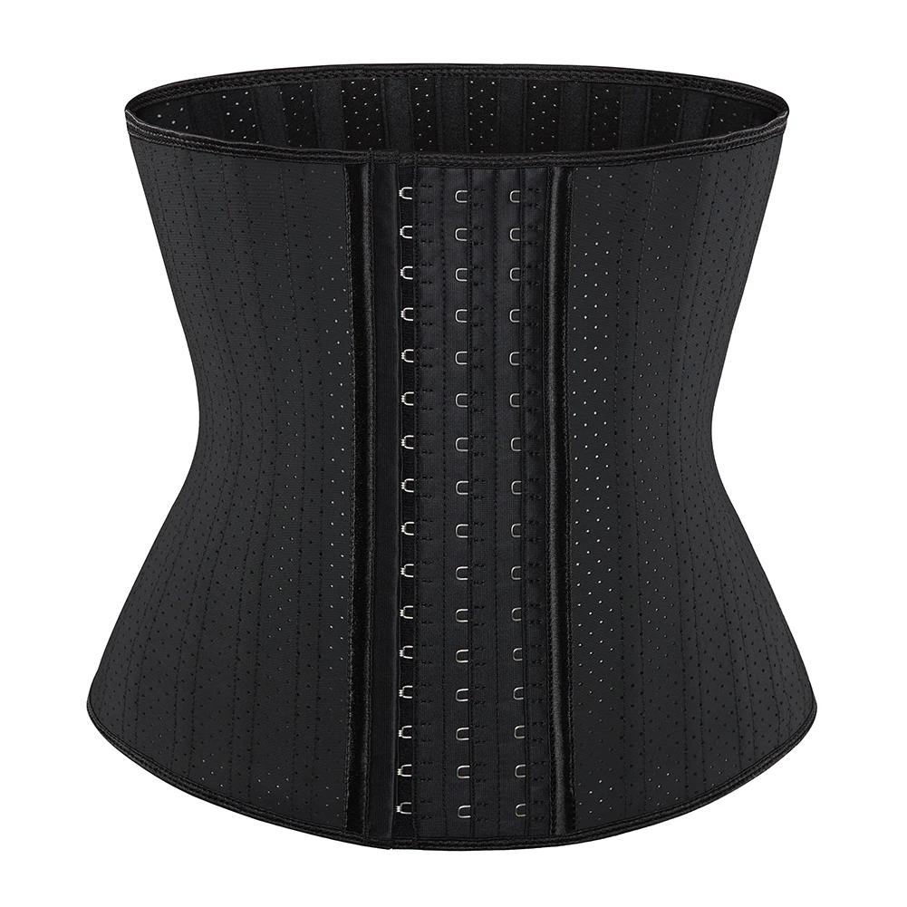 

Breathable Air Hole Latex Waist Trainer Shapewear Firm Tummy Control 25 Steel Bones Corset