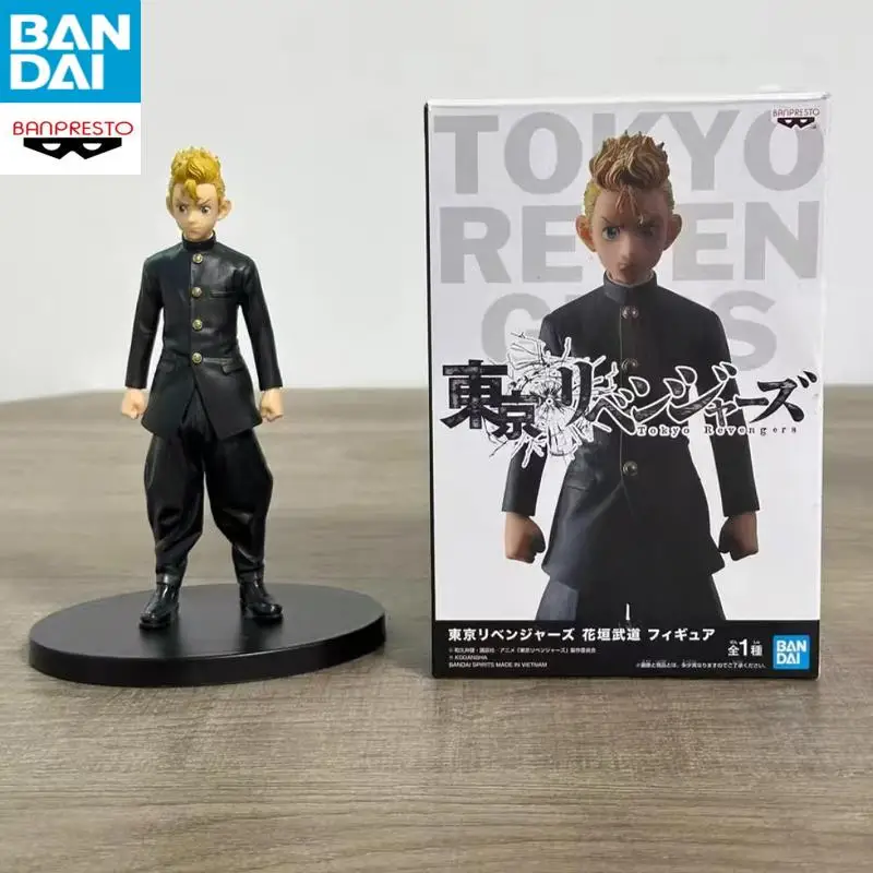 재고 있음 오리지널 반다이 나름코 반프레스토 도쿄 리벤저스 애니메이션 피규어 모델 컬렉션 데스크탑 장식 수집가 피규어 장난감