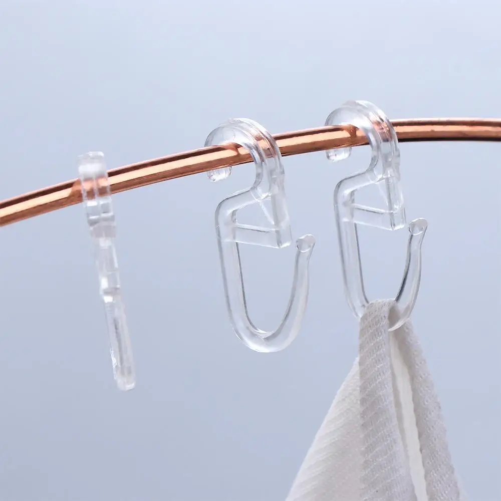 Plastic Special Home Decor Durable Curtains Accessories Wall Ring Sliding Hook Curtain Hooks