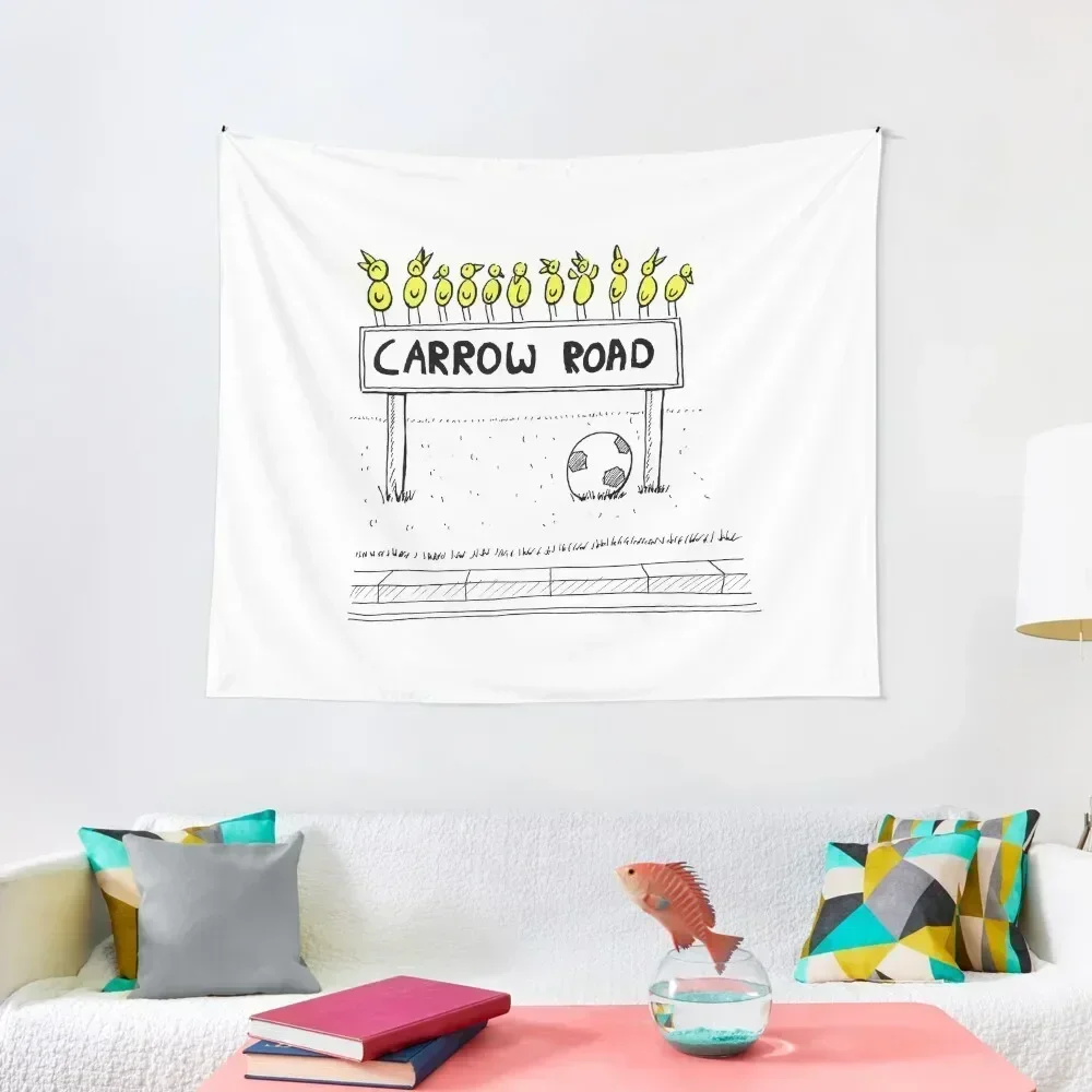 Carrow Road - Canary Cartoon (inspired by Norwich City FC) Tapestry Room Decorations Aesthetic Decoration For Rooms Tapestry