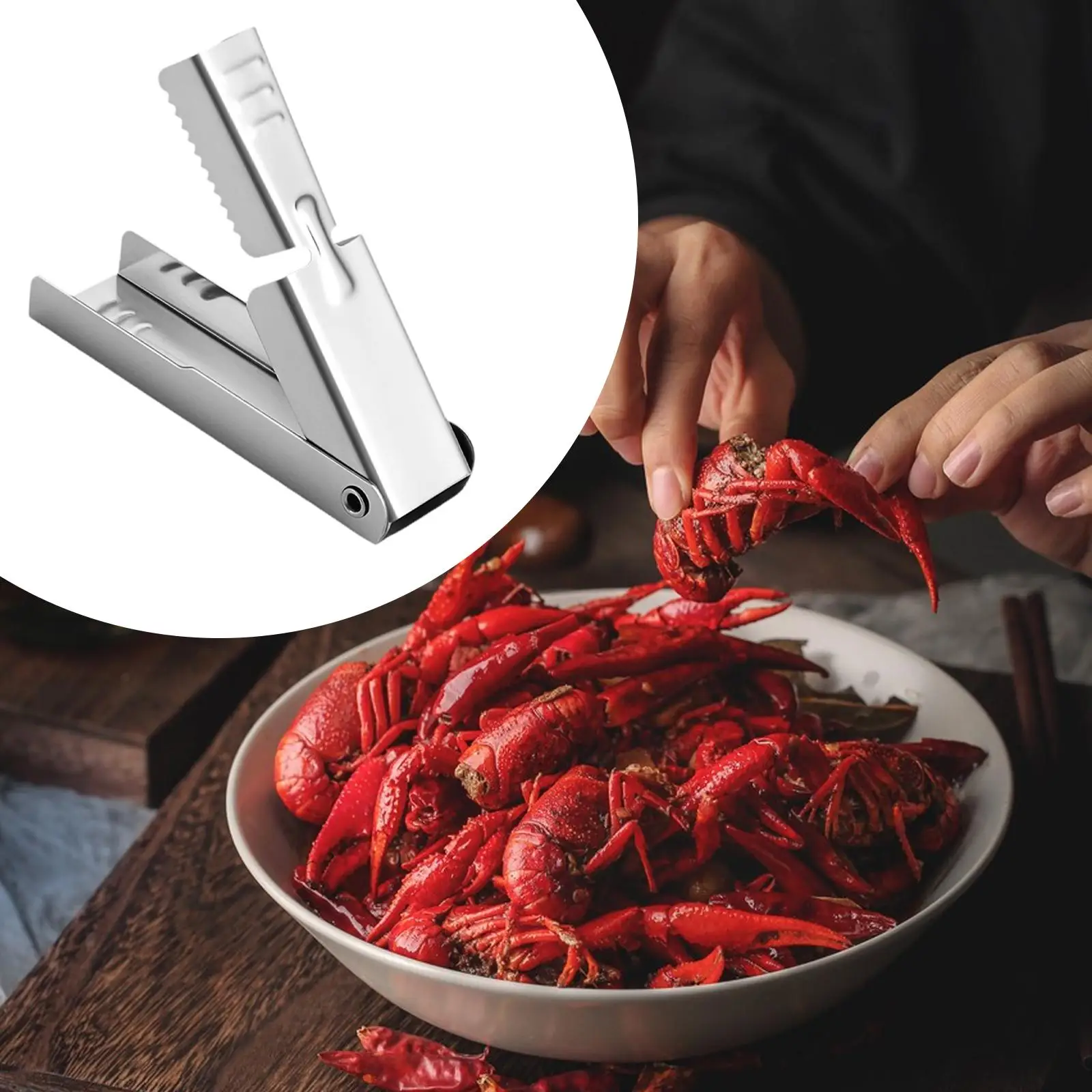 4xCrawfish Peeler Convenient Portable Household Quick Crayfish Shelling Device Non Slip Texture