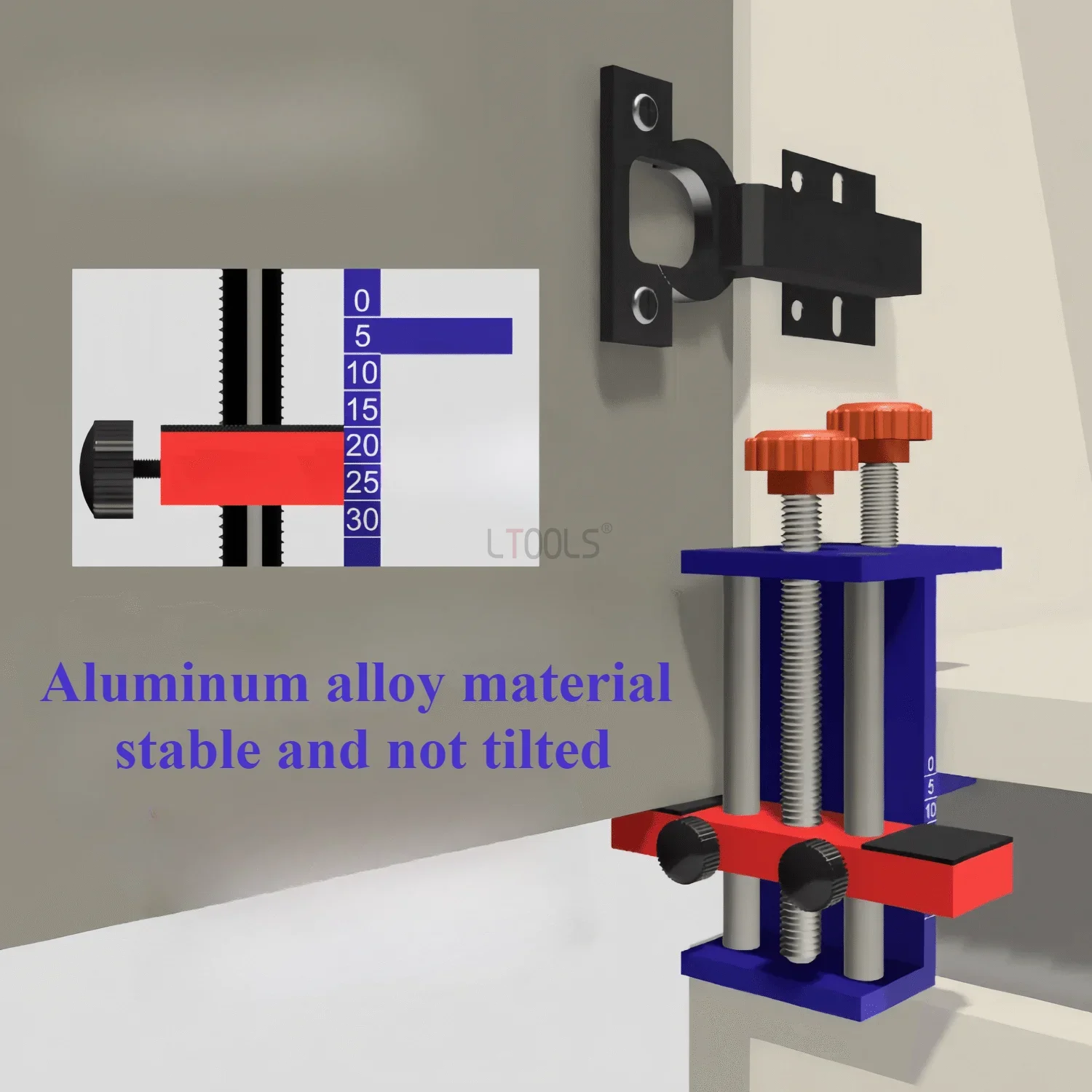 Imagem -02 - Nova Ferramenta Multifuncional de Instalação de Porta de Armário Gabarito de Armário Integrado Moldura Facial Ferramenta Auxiliar sem Moldura de Instalação Diy