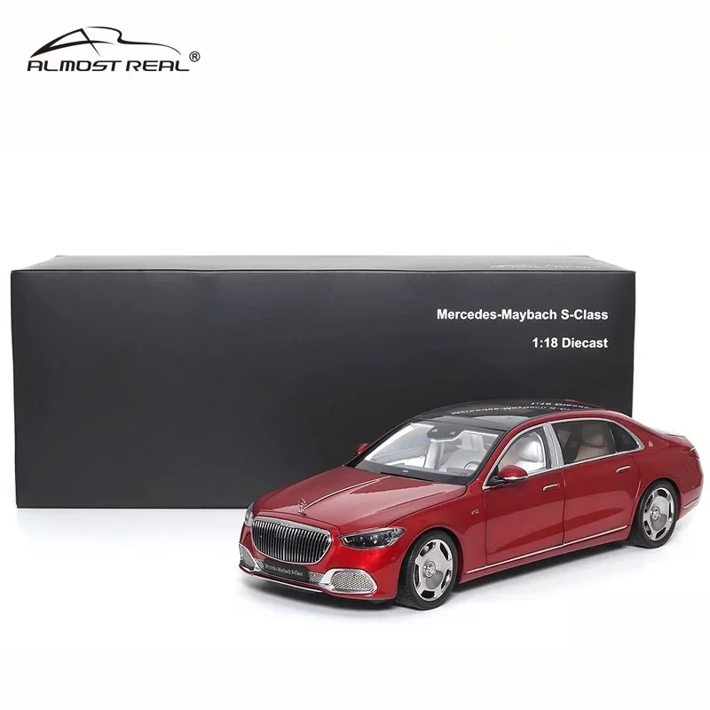 1:18 Mercedes-Maybach S-Class 2021, alloy die-cast static miniature car fashion play model, adult advanced collection pieces.