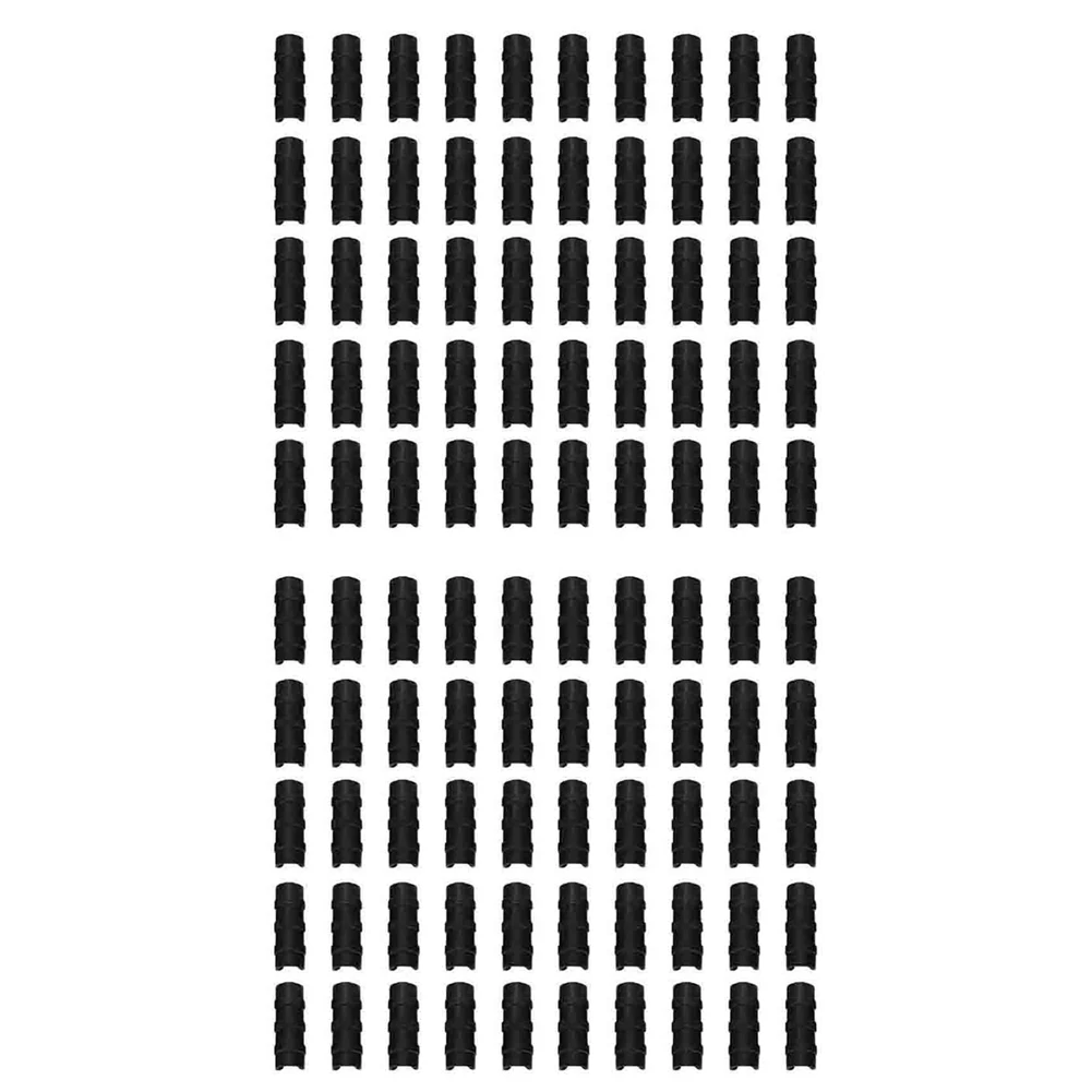 

ABKS-100PCS Черная теплица, пластиковая пленка, рама, трубка и зажим для пленки, комплект соединителей, садовый инструмент, 20 мм