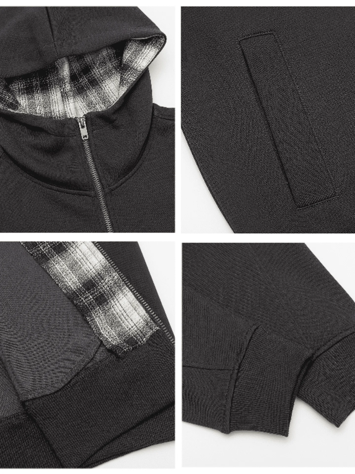 ملابس رياضية كاجوال للرجال من Bla Hoodie Jaet ثقيلة الوزن أمريكية Sle سترة خارجية مفتوحة للمراهقين والشباب