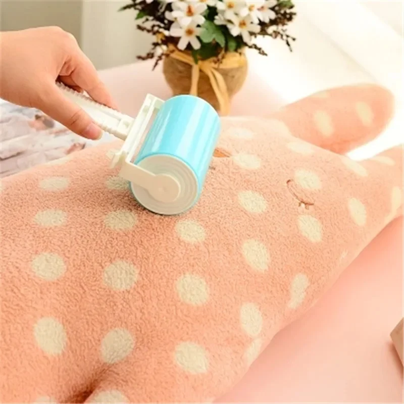 High Quality New Washable Reusable Clothes Hair Pet Hair Sticky Roller Household Cleaning Portable Hair Remover Roller-Brush