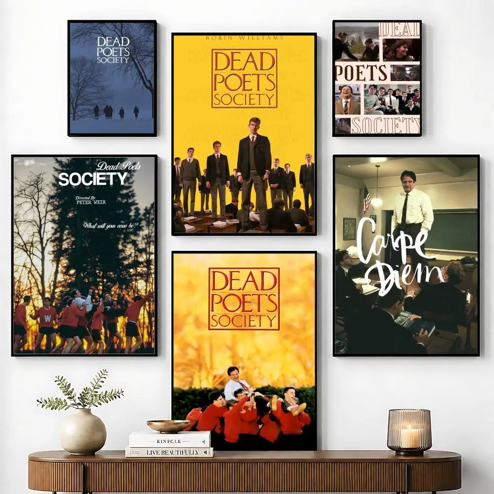 Dead Poets Society Classic Movie Poster Perfect Sticker Self Adhesive for Office Home Theater Wall Art Decor Fancy Gift