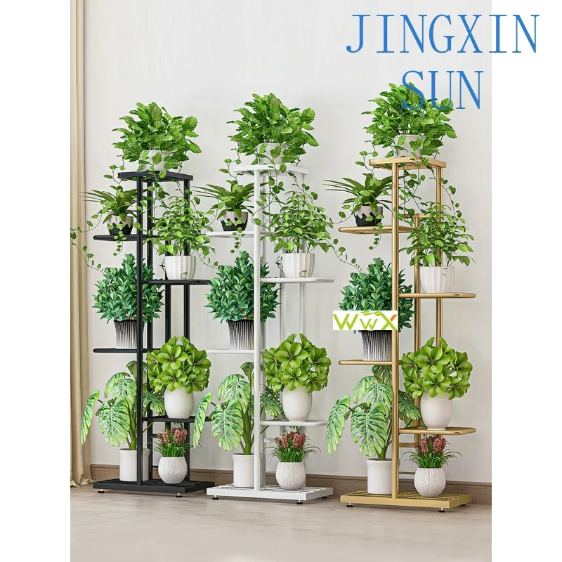 Balcony Hanging Flower Stand Iron Rack Plant Stand Metal