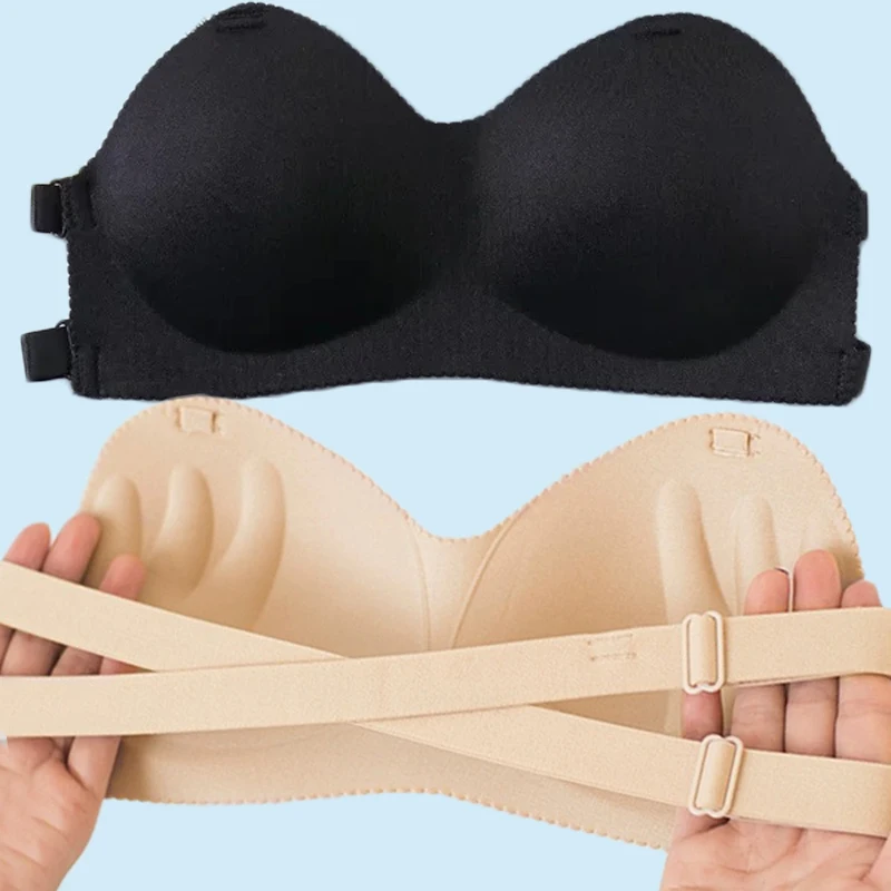 Reggiseno Push-Up intimo con reggiseno adesivo senza spalline invisibile per le donne reggiseni Bralette senza schienale Sexy senza cuciture