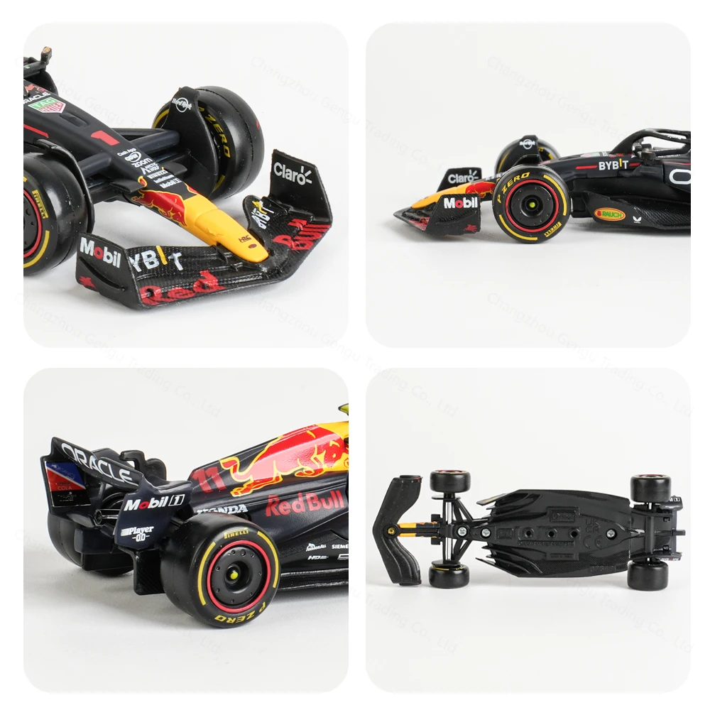 Bburago 1:43 2023 RB19 #1 #11 Red Bull F1 Racing Formula Car Static Simulation Diecast Alloy Model Car